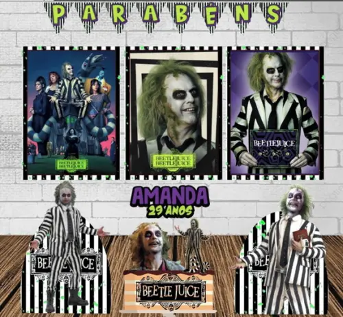 Kit Só Um Bolinho os Fantasmas se Divertem (beetlejuice)