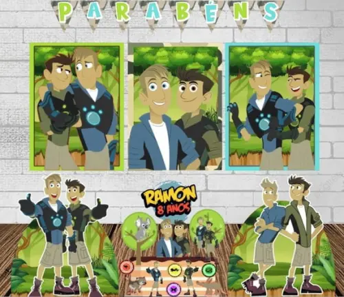Kit Só Um Bolinho os Irmãos Kratts