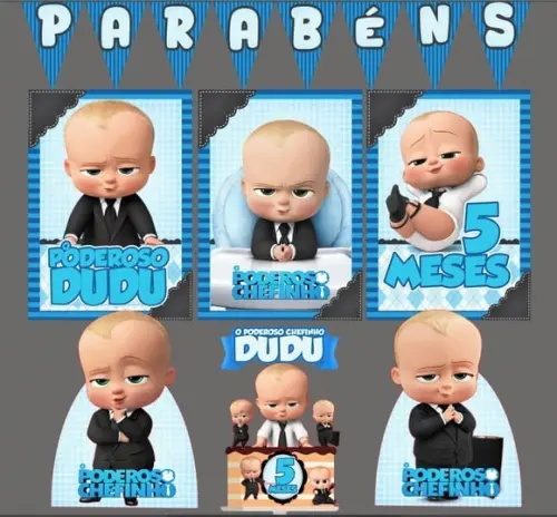 Kit Só Um Bolinho Poderoso Chefinho