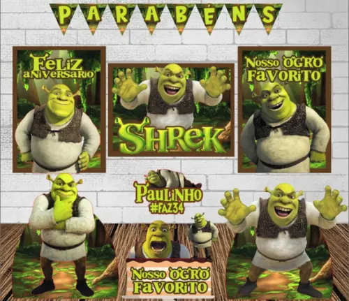 Kit Só Um Bolinho Sherek 1