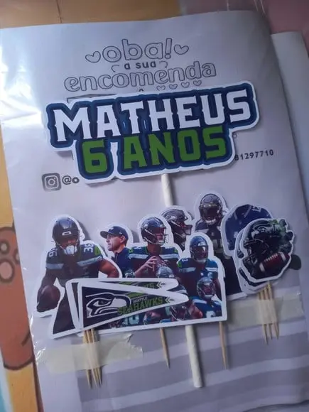 Kit Só Um Bolinho Seattle Seahawks
