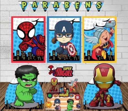 Kit Só Um Bolinho Vingadores Baby/cut
