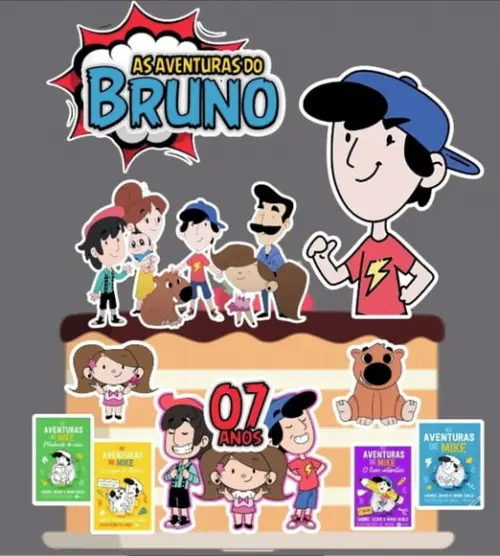 Topo de Bolo as Aventuras de Mike