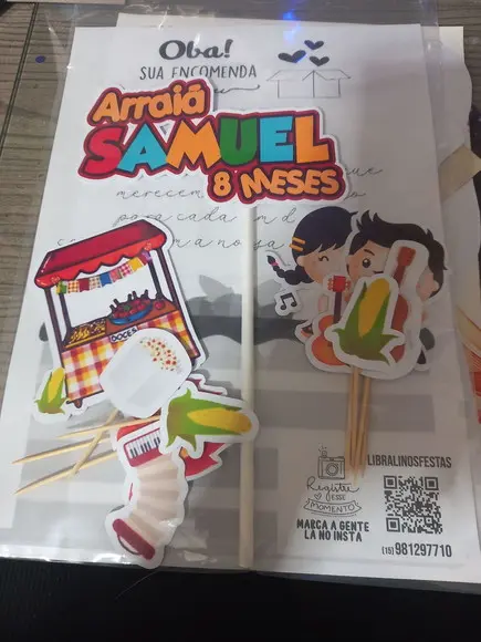 Mini Kit Só Um Bolinho Arraiá Menino
