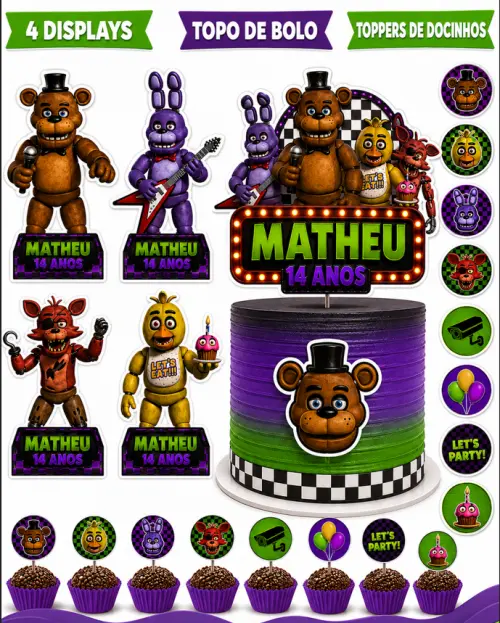 Só Um Bolinho mini FNAF
