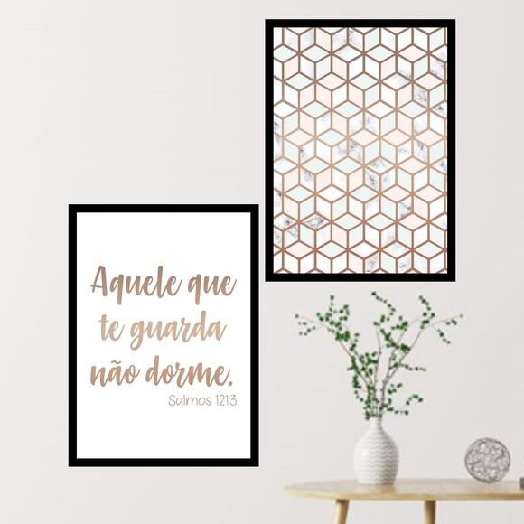 2 Quadros Digitais - Aquele Que Te Guarda - Cubo