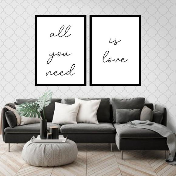 2 Quadros Digitais - All You Need Is Love