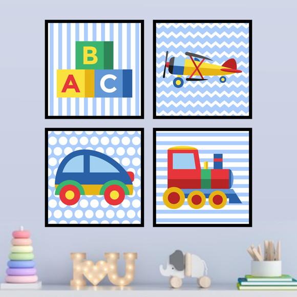 4 Quadros Digitais - Brinquedos