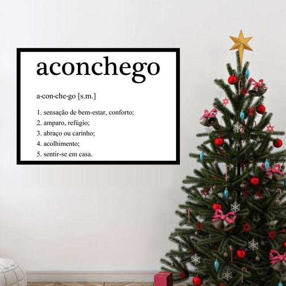 Arte Digital Quadro - Aconchego Significado Dicionário