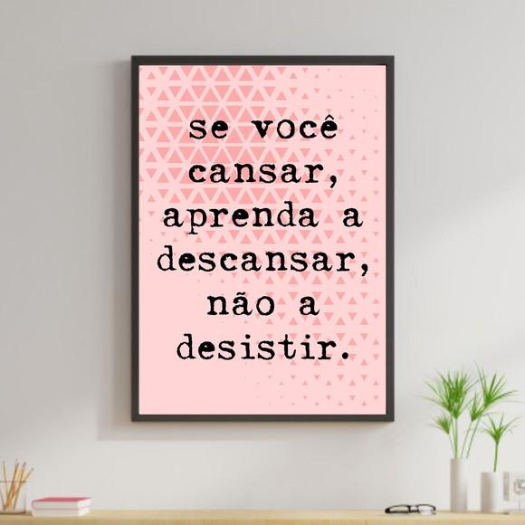Arte Digital Quadro - Aprenda a descansar