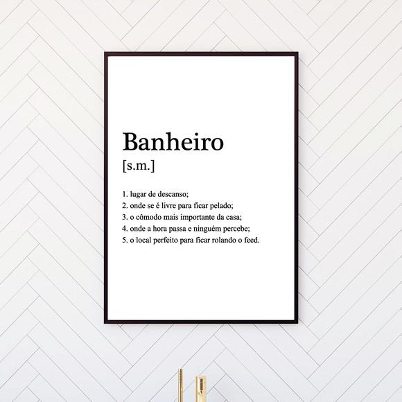 Arte Digital Quadro - Banheiro Significado