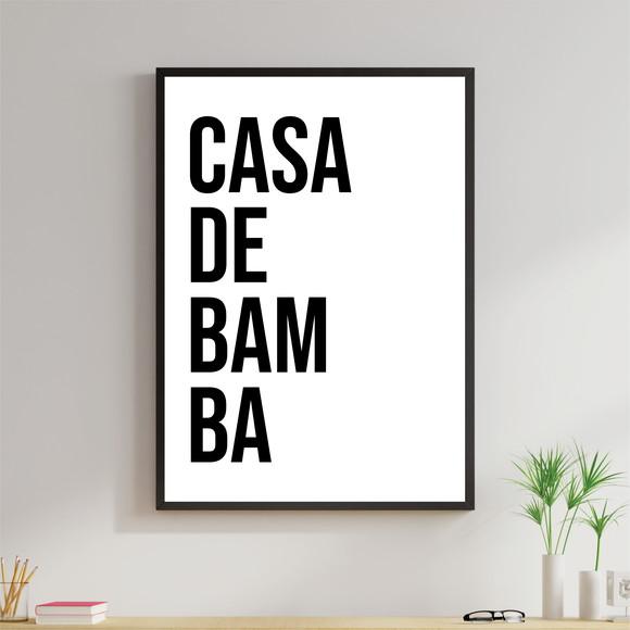 Arte Digital Quadro - Casa de Bamba