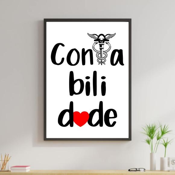 Arte Digital Quadro - Contabilidade