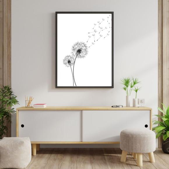 Arte Digital Quadro - Dente de Leão