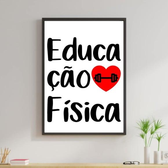 Arte Digital Quadro - Educação Física