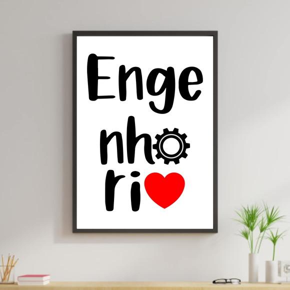Arte Digital Quadro - Engenharia