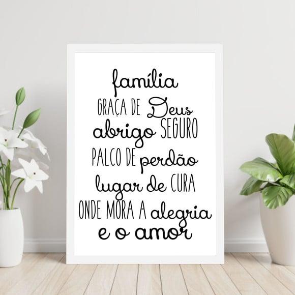 Arte Digital Quadro - Família Graça de Deus