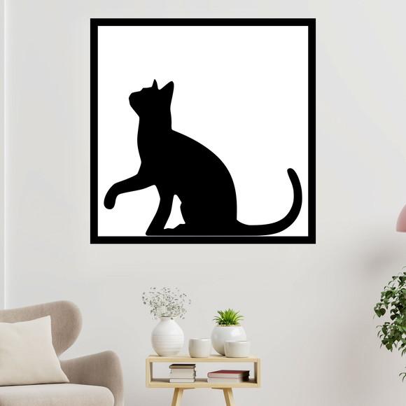 Arte Digital Quadro - Gato Preto