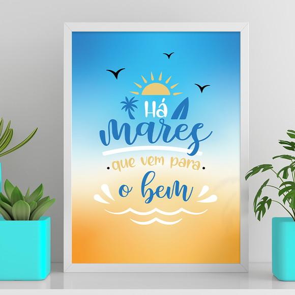 Arte Digital Quadro - Há Mares Que Vem para o Bem