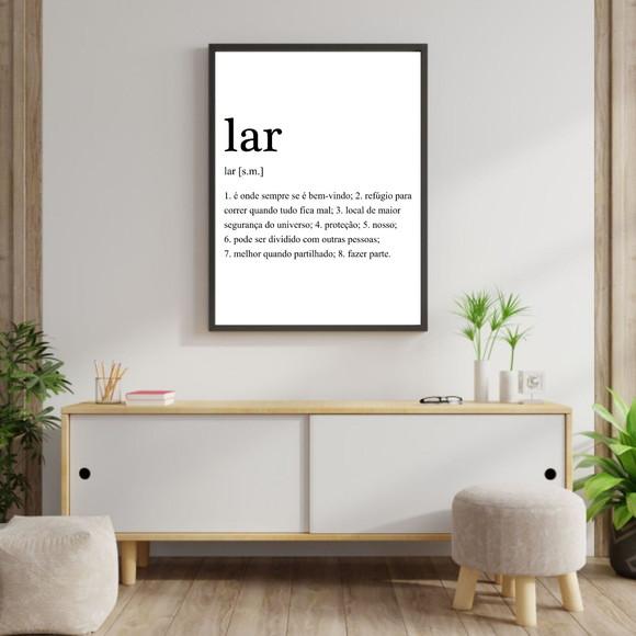 Arte Digital Quadro - Lar Significado
