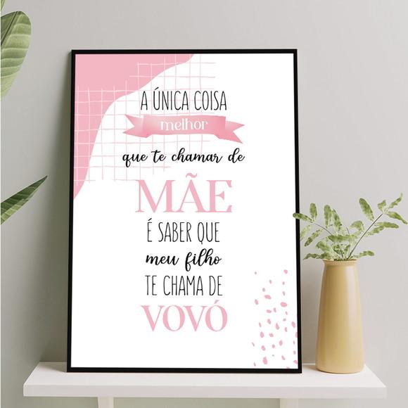 Arte Digital Quadro - Meu Filho Te Chamar de Vovó