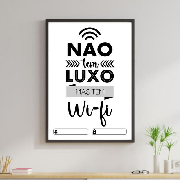 Arte Digital Quadro - Não tem luxo mas tem Wi-fi