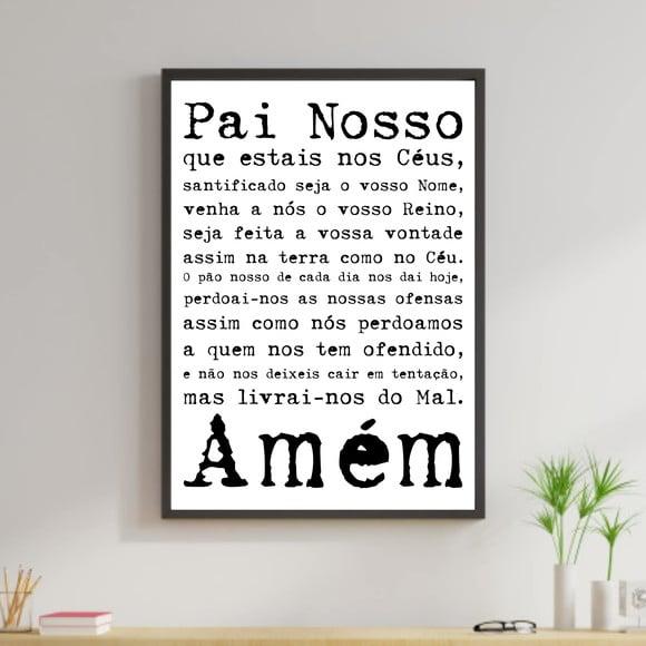 Arte Digital Quadro - Pai Nosso