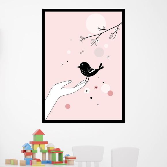 Arte Digital Quadro - Pássaro