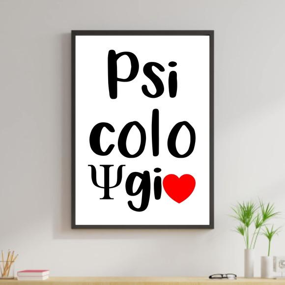 Arte Digital Quadro - Psicologia