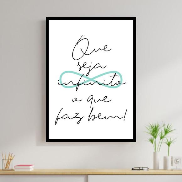 Arte Digital Quadro - Seja infinito