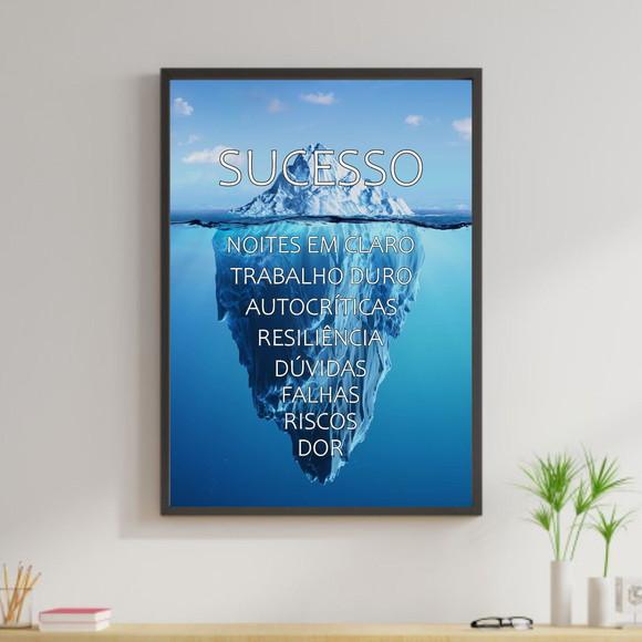 Arte Digital Quadro - Sucesso Iceberg