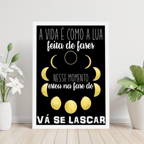 Arte Digital Quadro - Vá se Lascar
