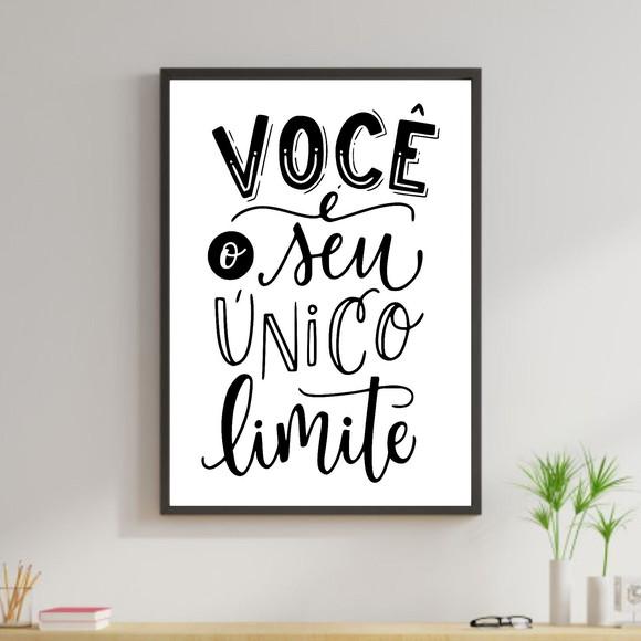 Arte Digital Quadro - Você é o seu único limite