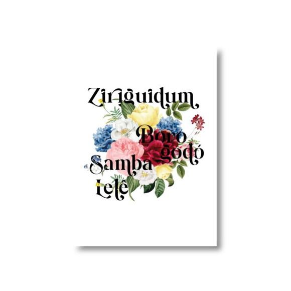 Arte Digital Quadro - Ziriguidum Borogodó Samba Lelê Flores