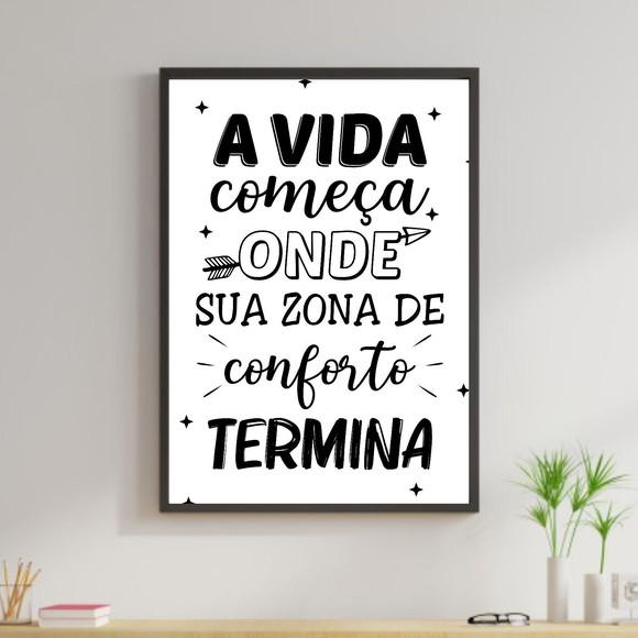 Arte Digital Quadro - Zona de Conforto Termina