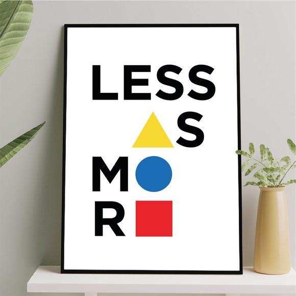 Arte Quadro Digital - Bauhaus Less Is More