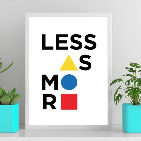 Arte Quadro Digital - Bauhaus Less Is More