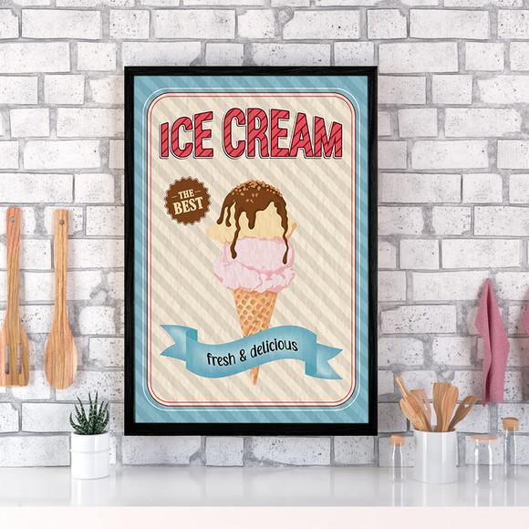 Quadro Digital - Ice Cream Retrô