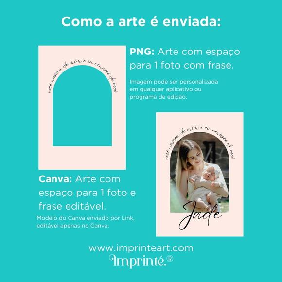 Template para Canva - Você Nasceu de Mim Eu Renasci de Você