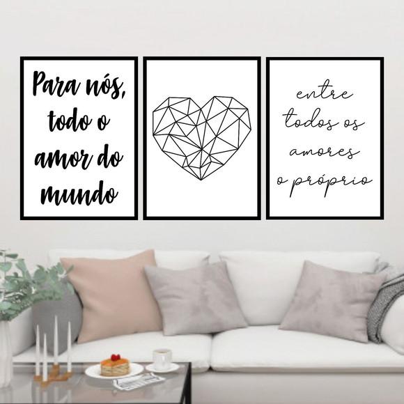 Trio Quadros Digitais - Para nós todo amor do mundo Coração