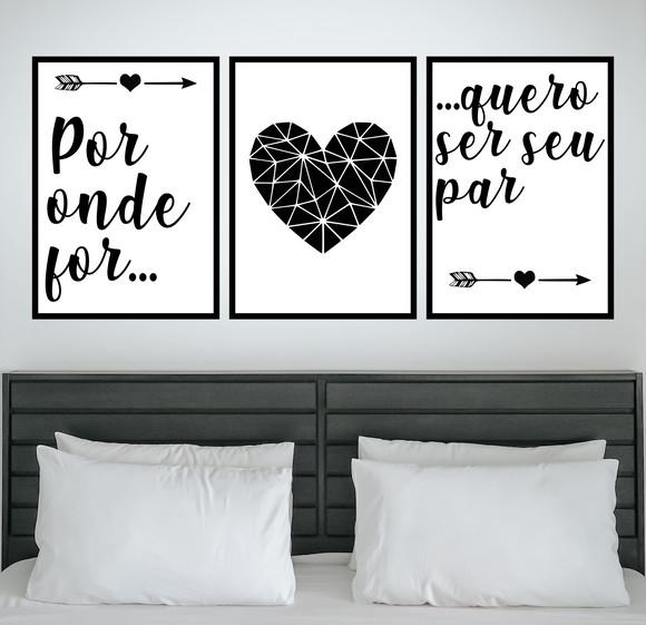 Trio Quadros Digitais - Por Onde For Quero Ser Seu Par ...