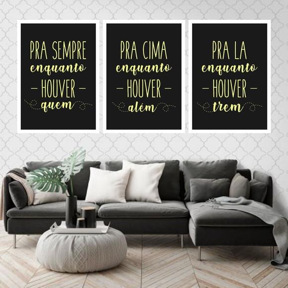 Trio Quadros Digitais - Pra Sempre Pra Cima Pra Lá