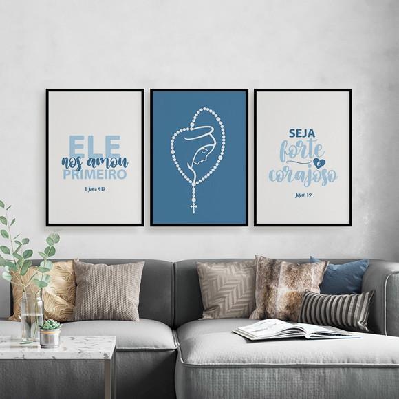 Trio Quadros Digitais- Nossa Senhora Ele nos Amou Primeiro 2