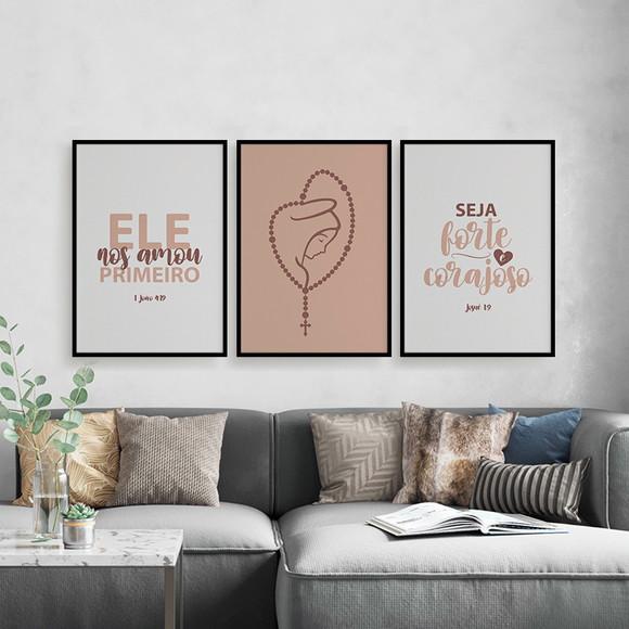 Trio Quadros Digitais- Nossa Senhora Ele nos Amou Primeiro 1