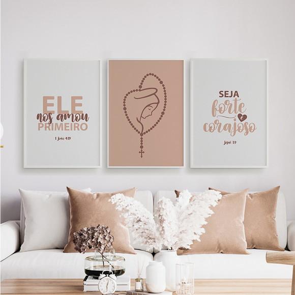 Trio Quadros Digitais- Nossa Senhora Ele nos Amou Primeiro 1