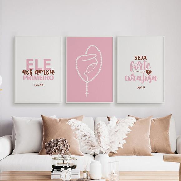 Trio Quadros Digitais- Nossa Senhora Ele nos Amou Primeiro 3