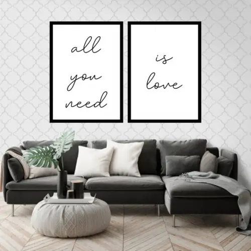 2 Quadros Digitais - All You Need Is Love