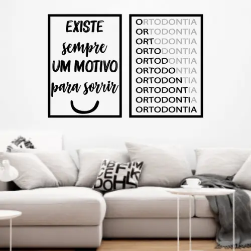 2 Quadros Digitais - Existe sempre um motivo para sorrir