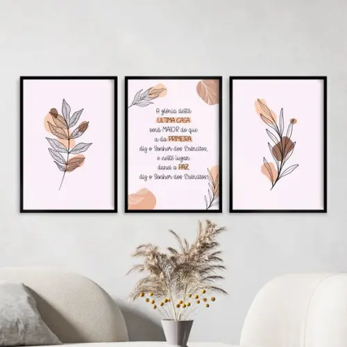 3 Quadros Digitais - a Glória Desta Última Casa - Folhas
