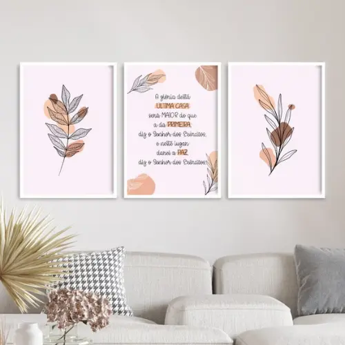 3 Quadros Digitais - a Glória Desta Última Casa - Folhas